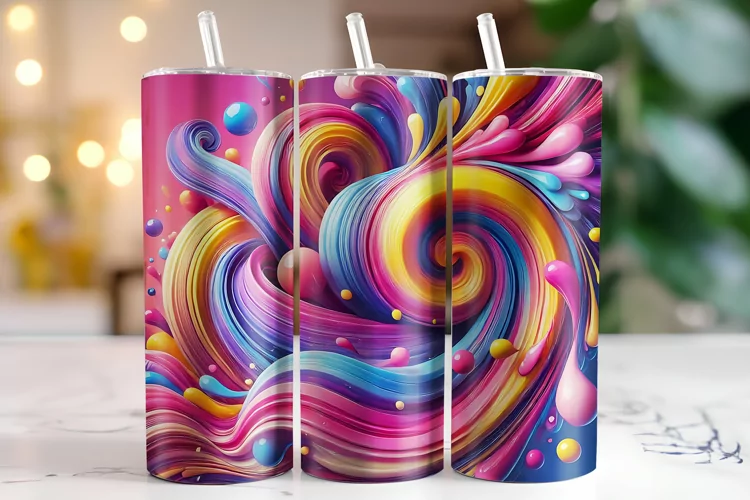 Abstract Tumbler Wrap | Sublimation | Tumblers