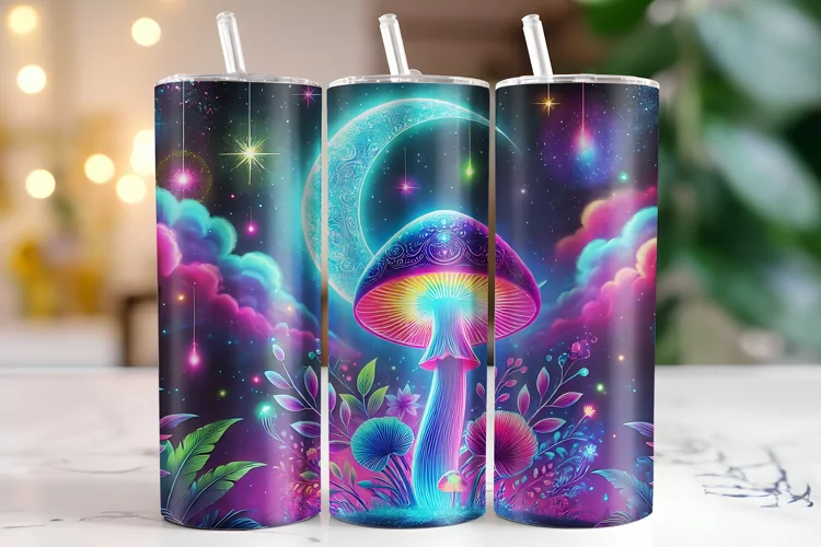 Mushroom Tumbler Wrap | Sublimation | Tumblers