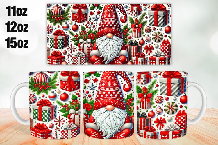 Christmas Mug Wrap Sublimation 11oz, 12oz, 15oz