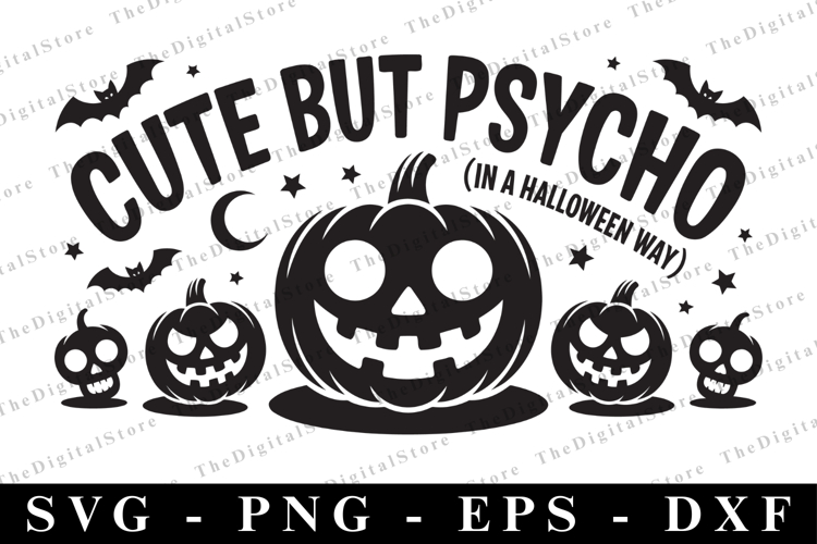 Cute but Psycho Svg | Halloween Svg | Cricut