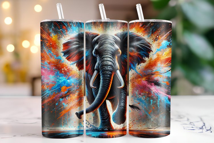 Elephant Tumbler Wrap | Sublimation | Tumblers