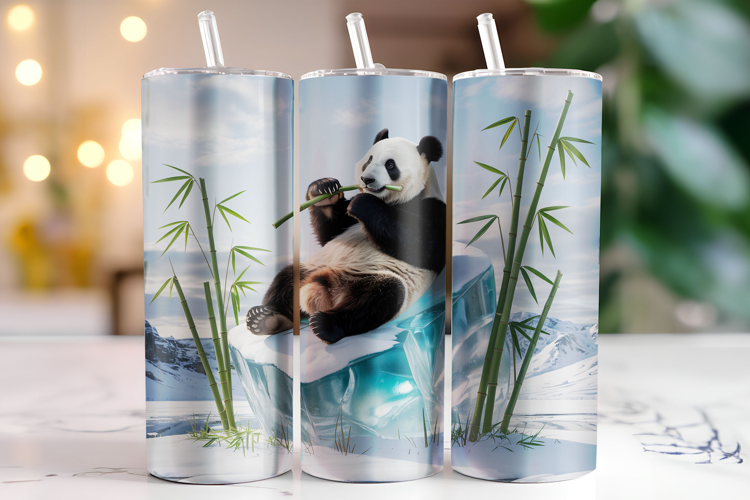Panda Tumbler Wrap | Sublimation | Tumblers