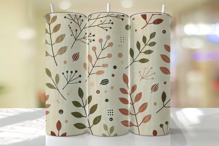 Leaves Tumbler Wrap | Sublimation | Tumblers