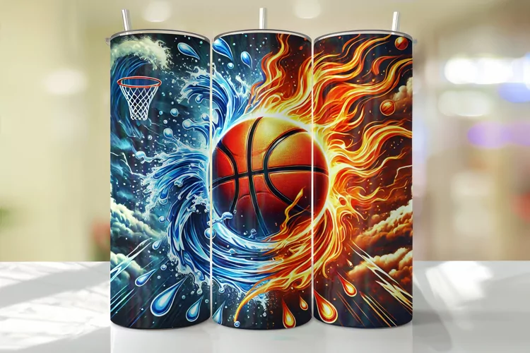 Basketball Tumbler Wrap | Sublimation | Tumblers