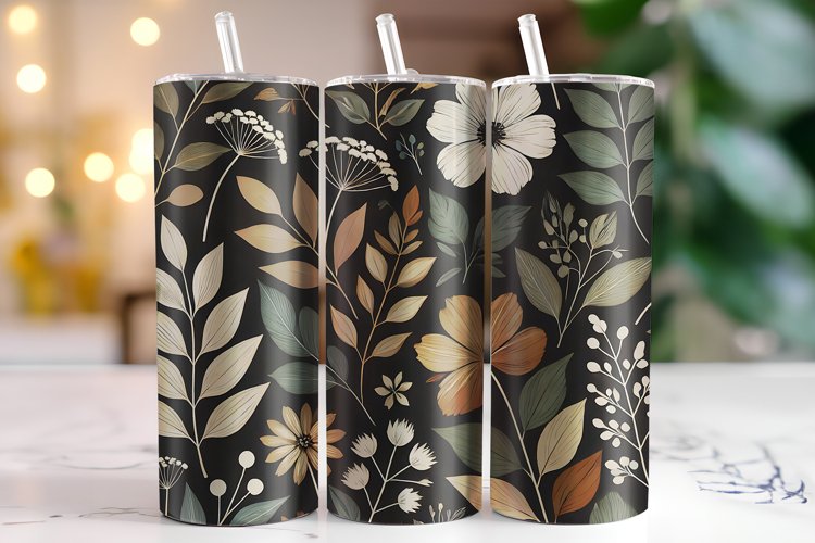 Flowers Tumbler Wrap | Sublimation | Tumblers