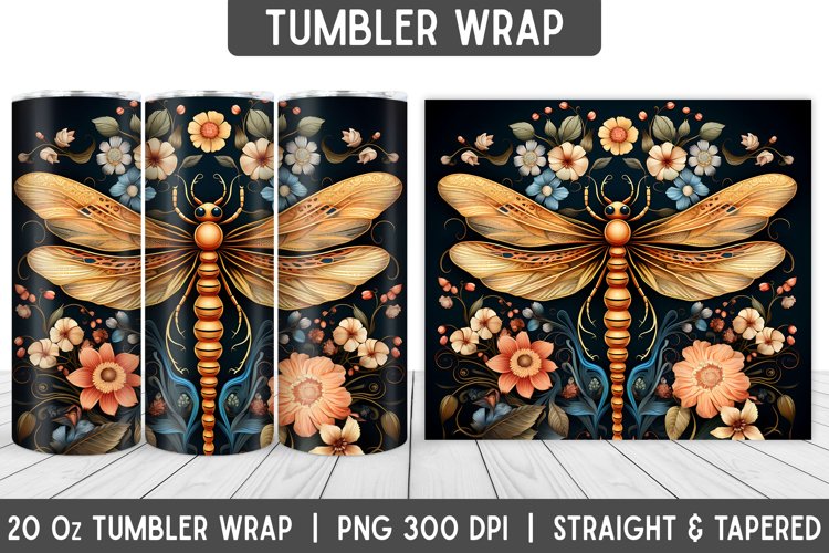 Flowers Tumbler Wrap | Tumbler | PNG | Sublimation