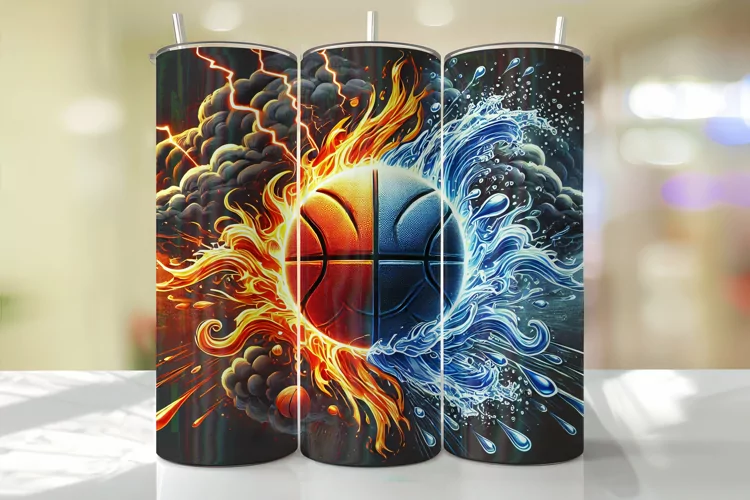 Basketball Tumbler Wrap | Sublimation | Tumblers