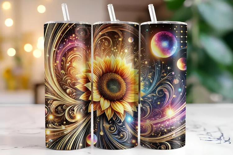 Sunflower Tumbler Wrap | Sublimation | Tumblers