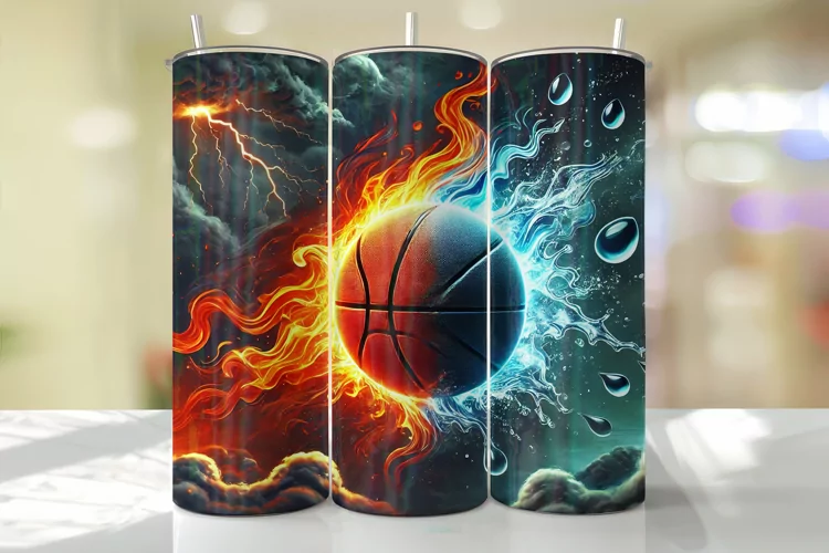 Basketball Tumbler Wrap | Sublimation | Tumblers