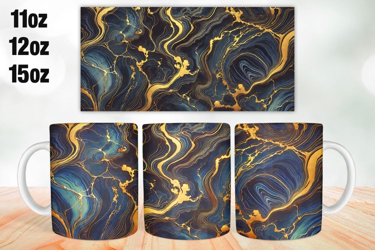 Marble Mug Wrap Sublimation 11oz, 12oz, 15oz