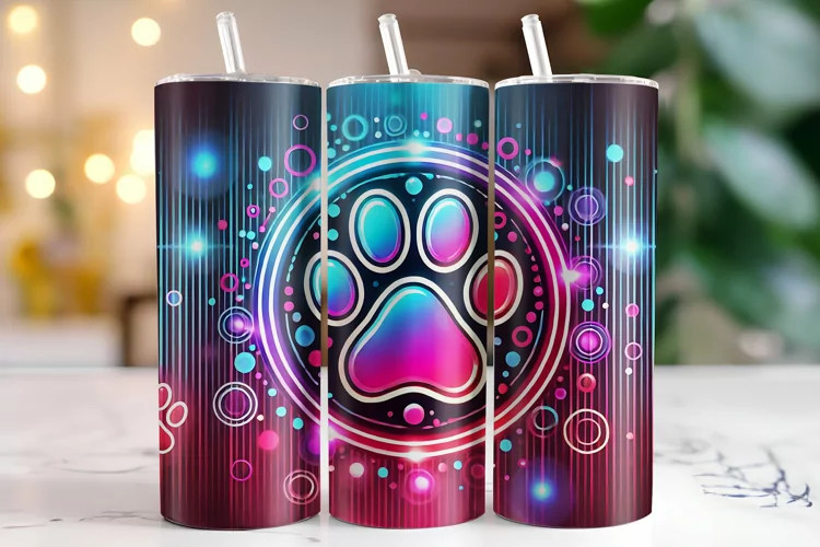 Paw Tumbler Wrap | Sublimation | Tumblers