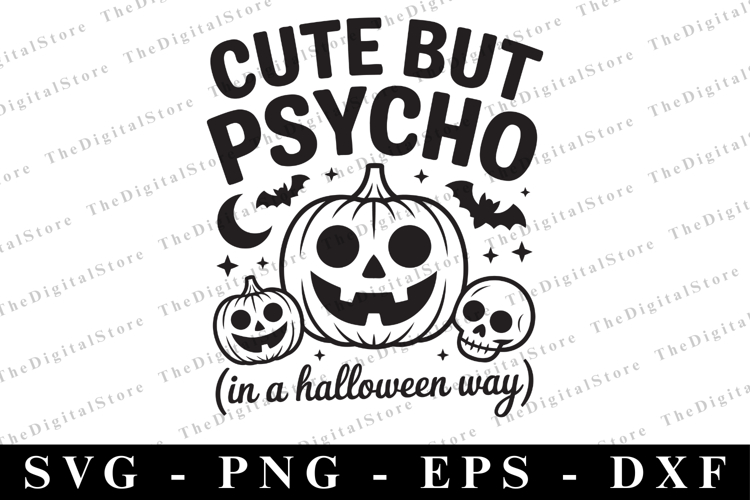 Cute but Psycho Svg | Halloween Svg | Cricut