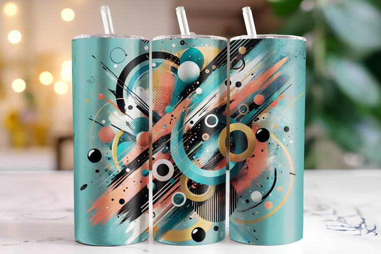Abstract Tumbler Wrap | Sublimation | Tumblers example image 1