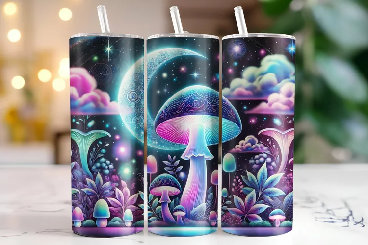 Mushroom Tumbler Wrap | Sublimation | Tumblers
