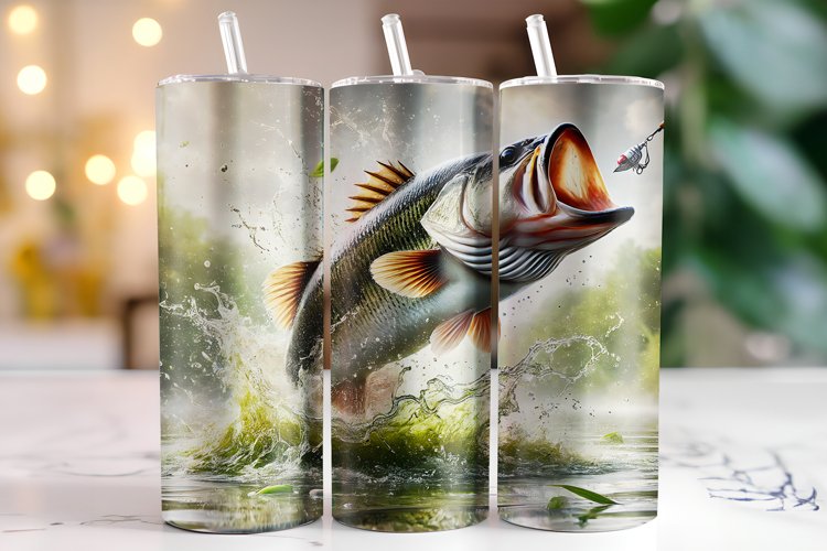 Fish 20oz Tumbler Wrap Sublimation
