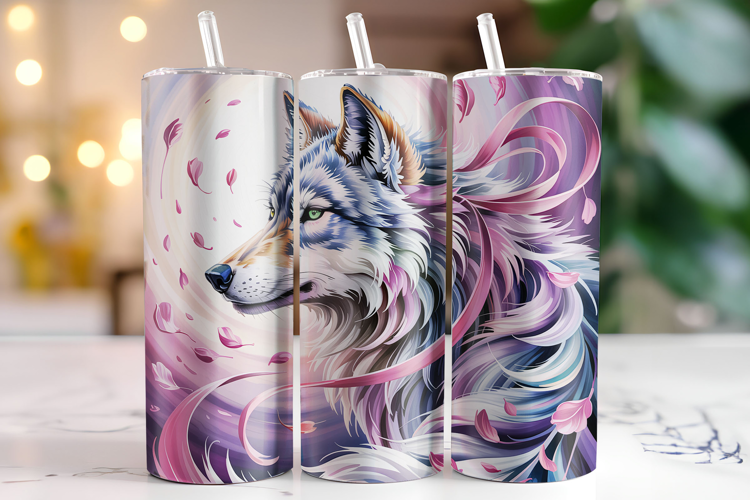 Wolf Tumbler Wrap | Sublimation | Tumblers