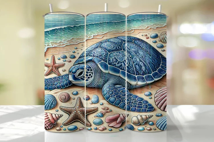 Turtle Tumbler Wrap | Sublimation | Tumblers