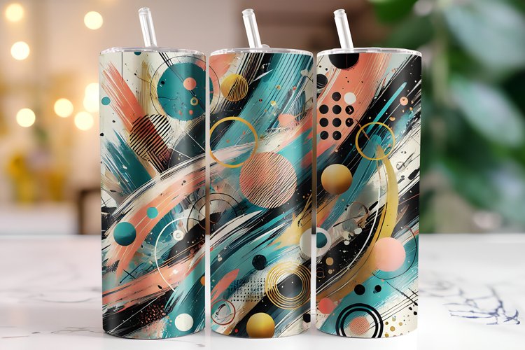 Abstract Tumbler Wrap | Sublimation | Tumblers example image 1