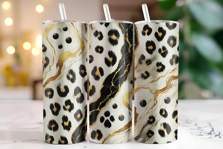Leopard Tumbler Wrap | Sublimation | Tumblers