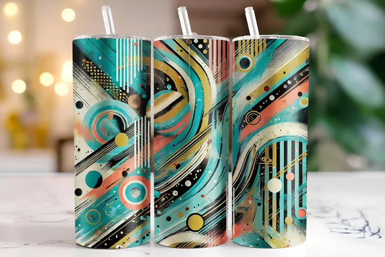 Abstract Tumbler Wrap | Sublimation | Tumblers