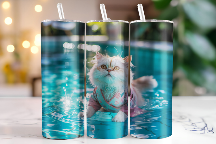 Cat Tumbler Wrap | Sublimation | Tumblers