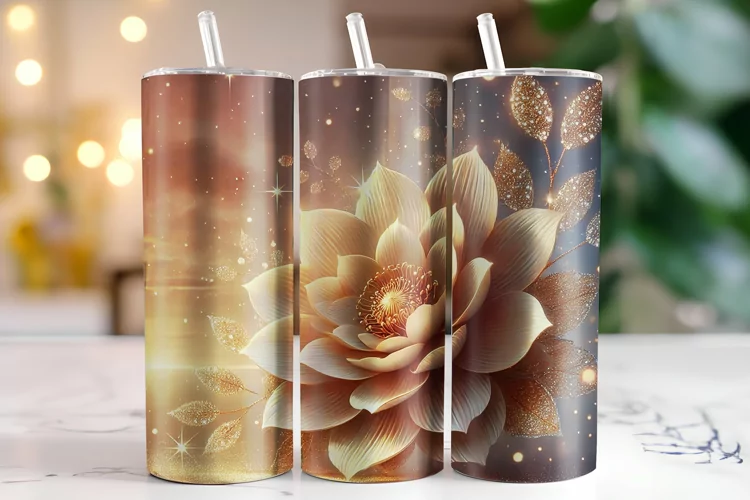 Flowers Tumbler Wrap | Sublimation | Tumblers