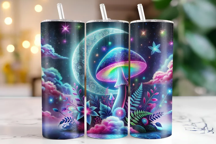 Mushroom Tumbler Wrap | Sublimation | Tumblers
