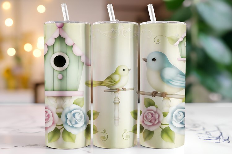 Birds 20oz Tumbler Wrap Sublimation