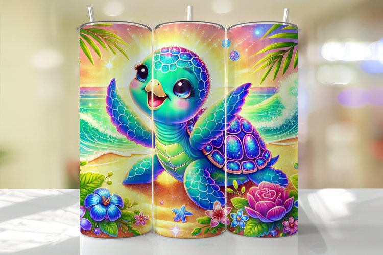Turtle Tumbler Wrap | Sublimation | Tumblers