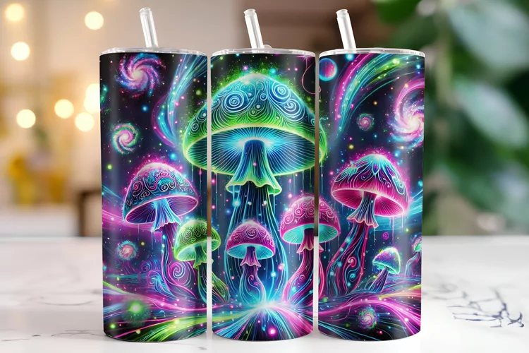 Mushroom Tumbler Wrap | Sublimation | Tumblers