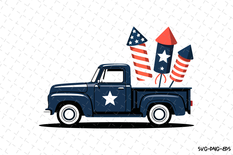 USA Truck Svg Design | Svg Cut Files | Cricut