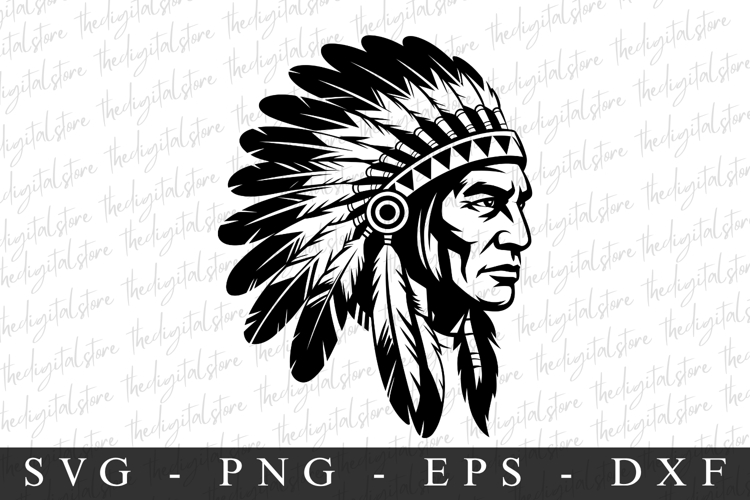 Native American Silhouette Image 10