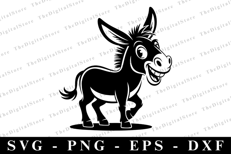 Funny Donkey Svg Image 21