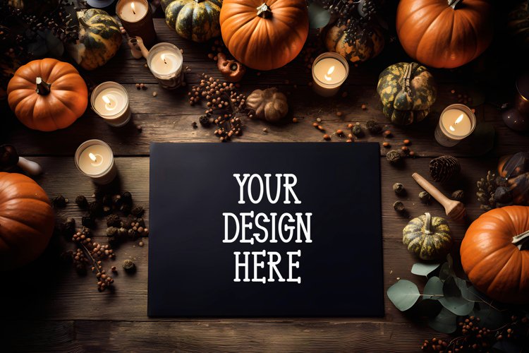 Halloween Frame Mockup | Mockup| PSD smart object