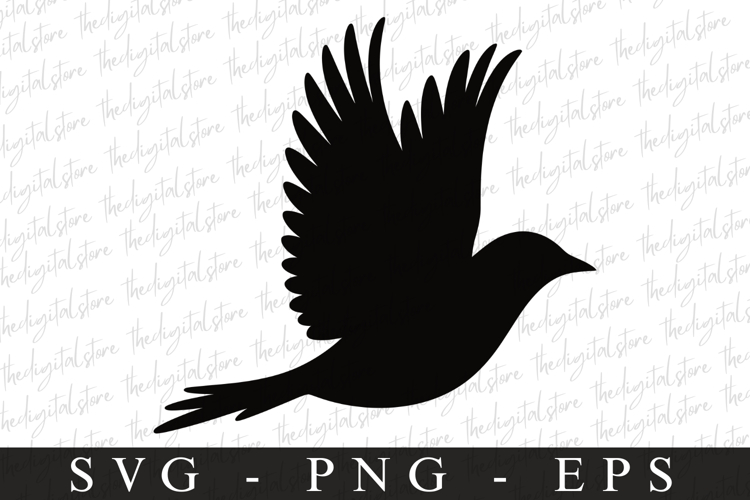 Bird Svg, Flying Bird, Files for Cricut
