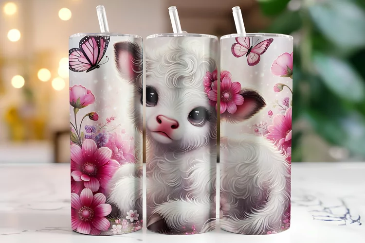 Cow Tumbler Wrap | Sublimation | Tumblers