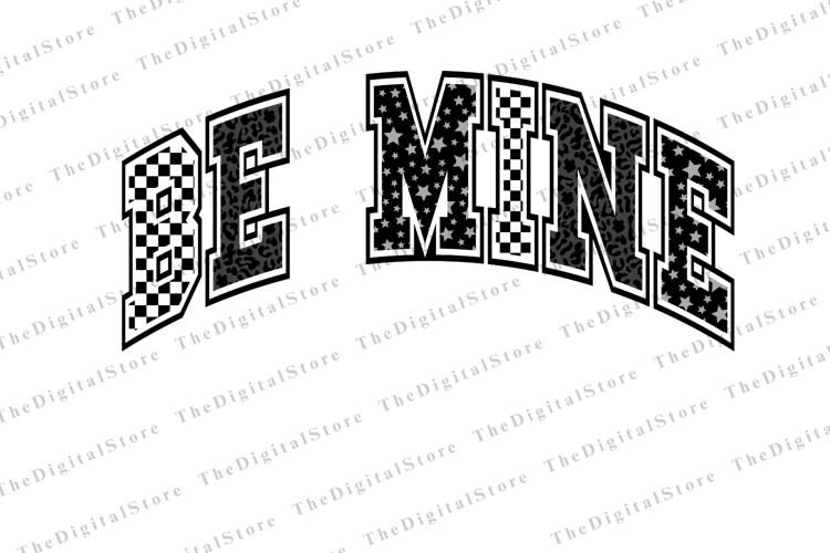 Be MinePng | Leopard Print Png | Checkered Png