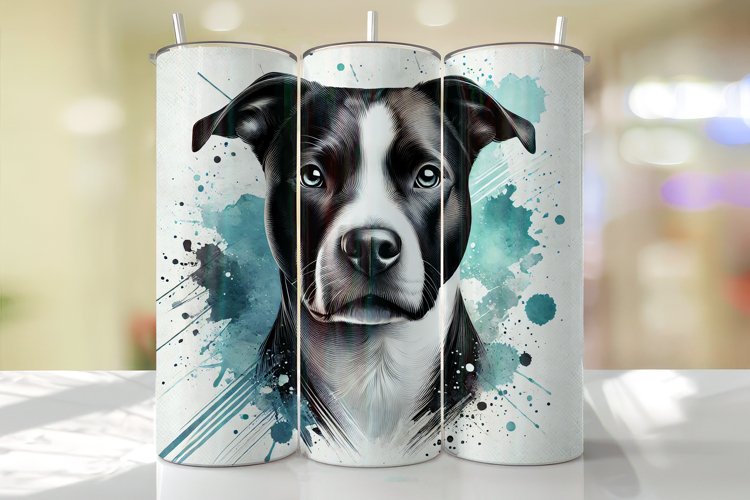 Dog Tumbler Wrap | Sublimation | Tumblers example image 1