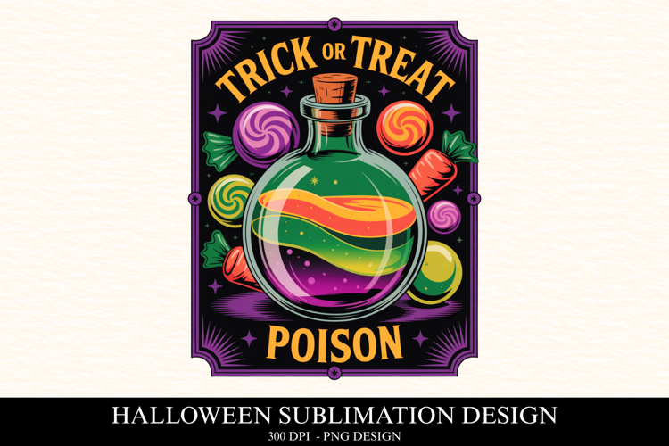 Trick or treat poison Clipart PNG | Spooky Season Png