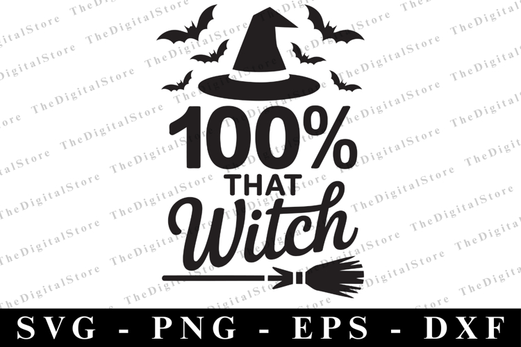 100 that witch Svg | Halloween Svg | Cricut