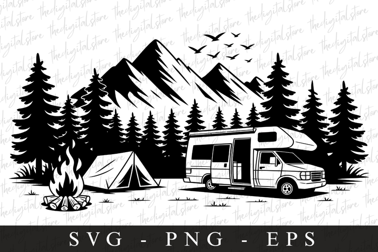 Campfire Svg | Camping Svg | Svg Cut Files