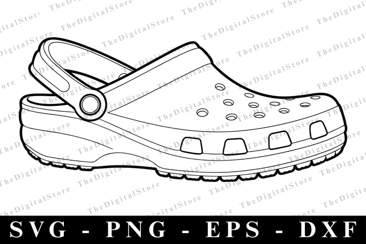 Croc Shoe SVG | SVG Cut files | Cricut