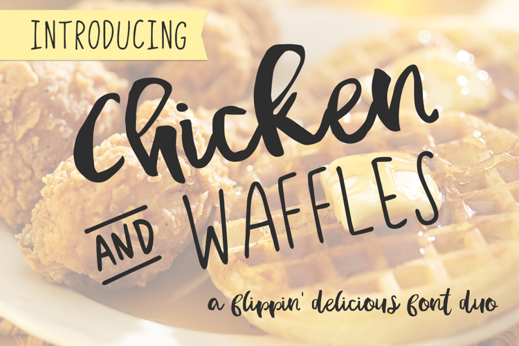 Chicken and Waffles Font Duo
