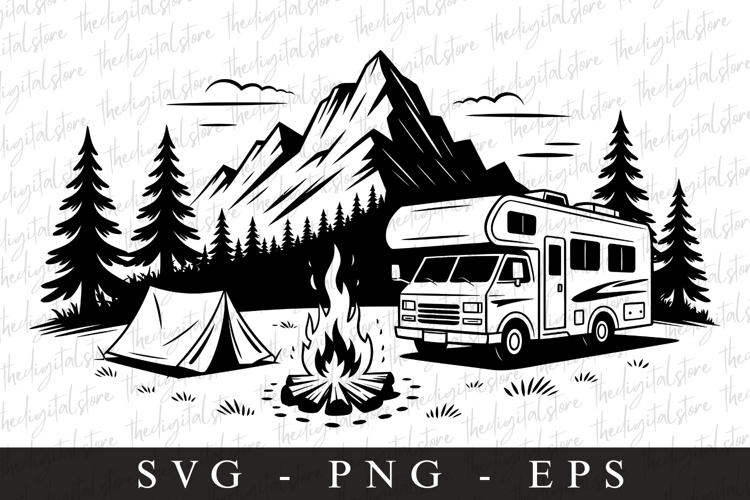 Campfire Svg | Camping Svg | Svg Cut Files