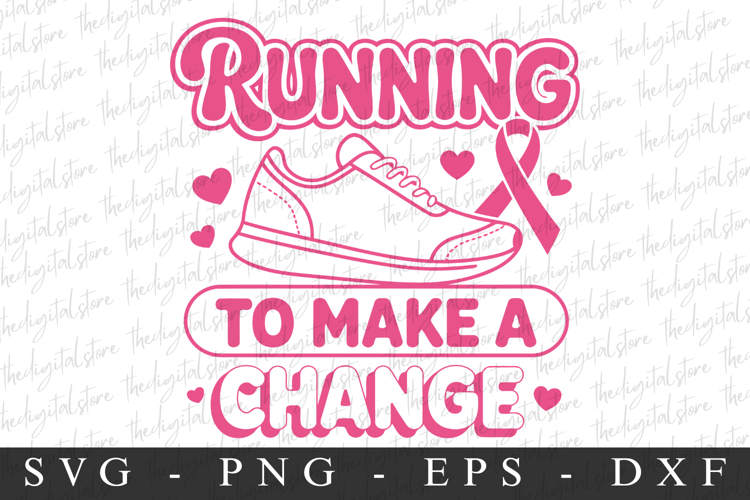 Running PNG | Breast Cancer Awareness Png