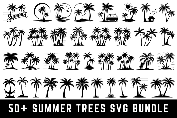 Silhouette Trees Svg Image 7