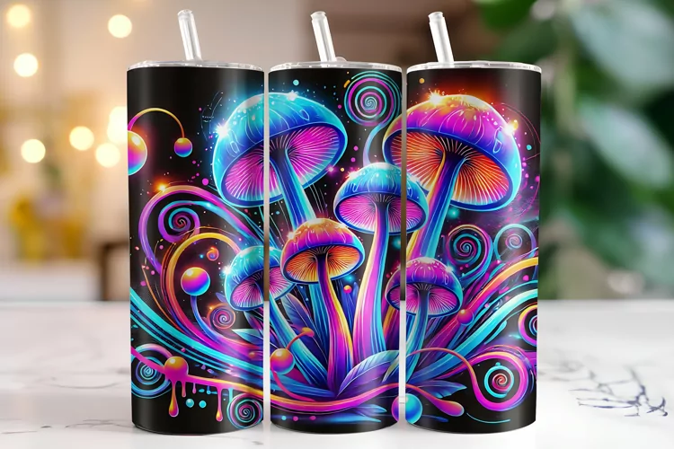 Mushroom Tumbler Wrap | Sublimation | Tumblers