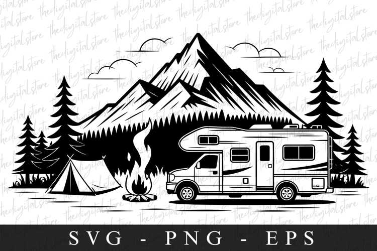 Campfire Svg | Camping Svg | Svg Cut Files