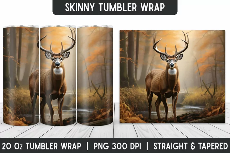 Tumbler Sublimation Wrap | 3D Sublimation | Skinny Tumbler