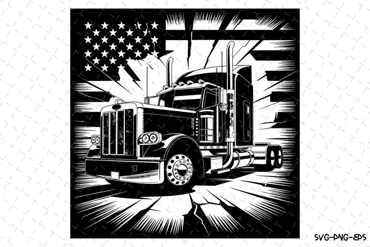USA Truck Svg Design | Svg Cut Files | Cricut